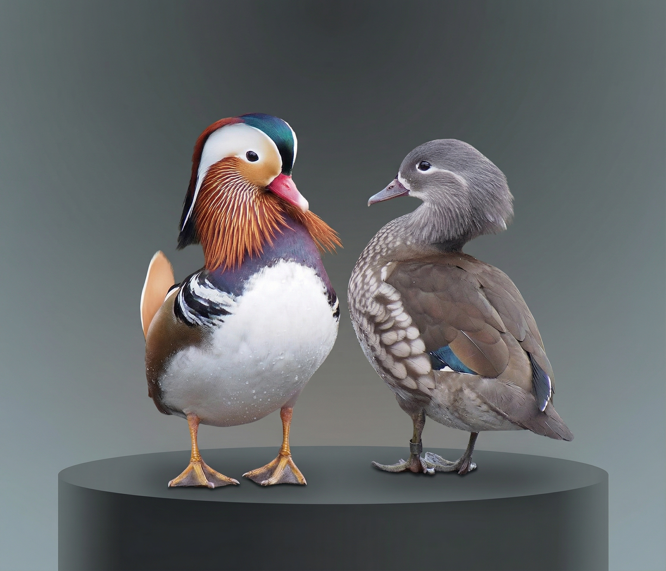 Mandarin ducks